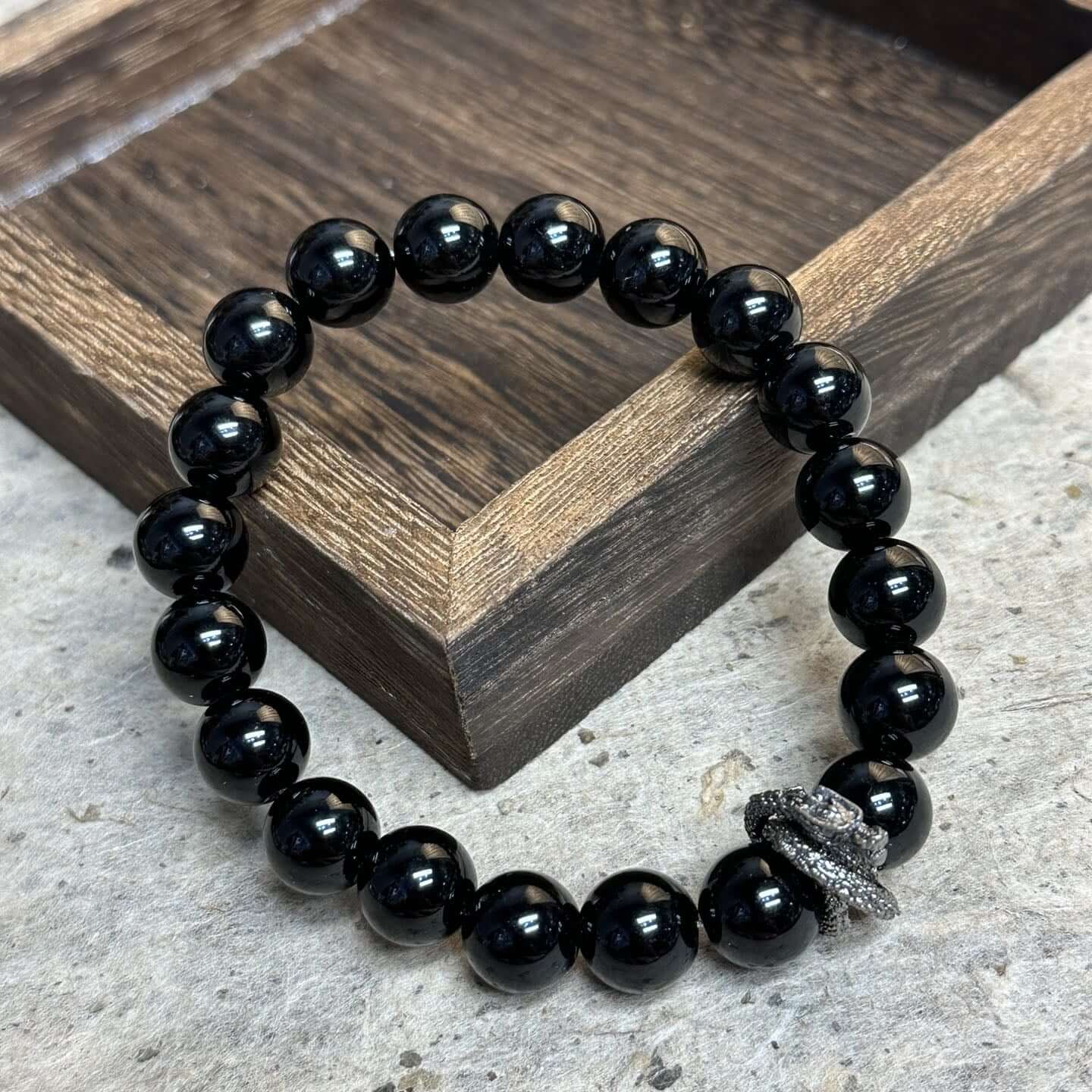 Obsidian Dragon Bracelet - Enhance Personal Power