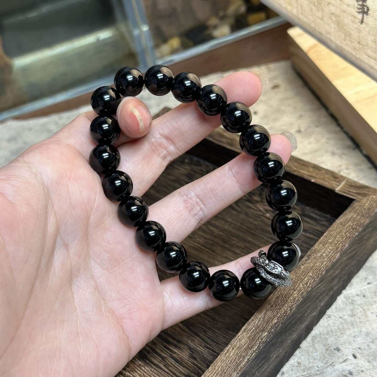 Obsidian Dragon Bracelet - Enhance Personal Power