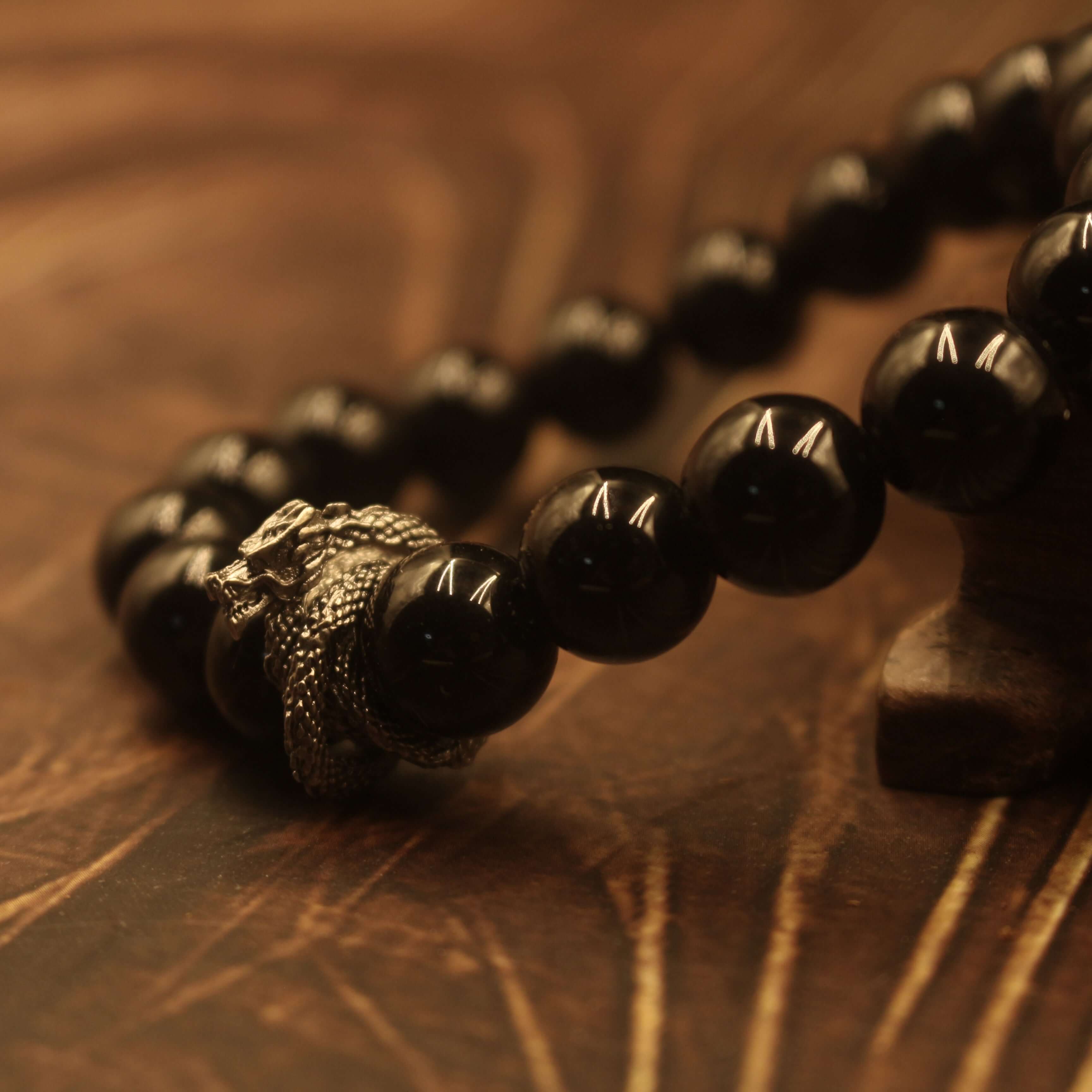 Obsidian Dragon Bracelet - Enhance Personal Power