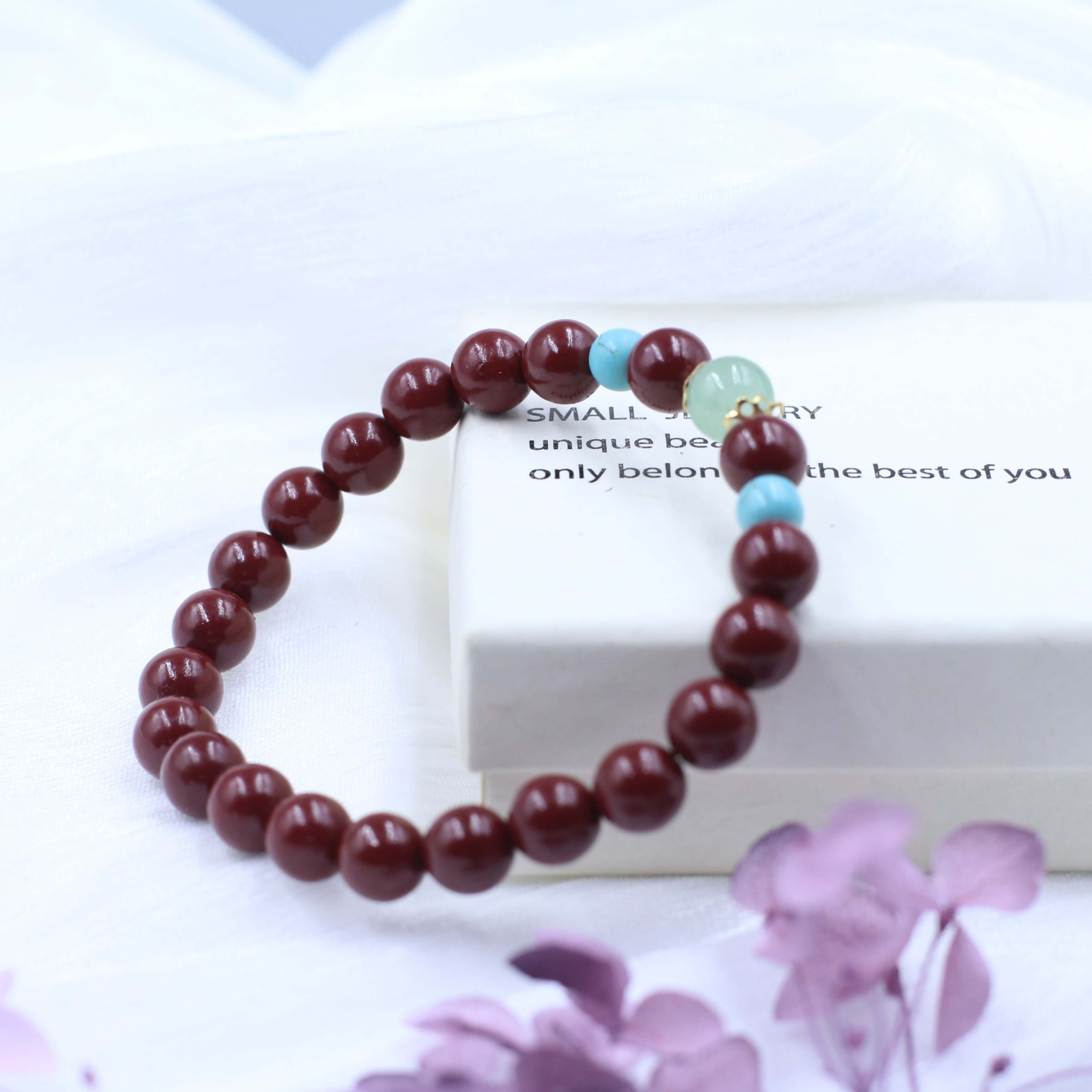 Cinnabar Nephrite Jade Bracelet - Enhance Your Energy