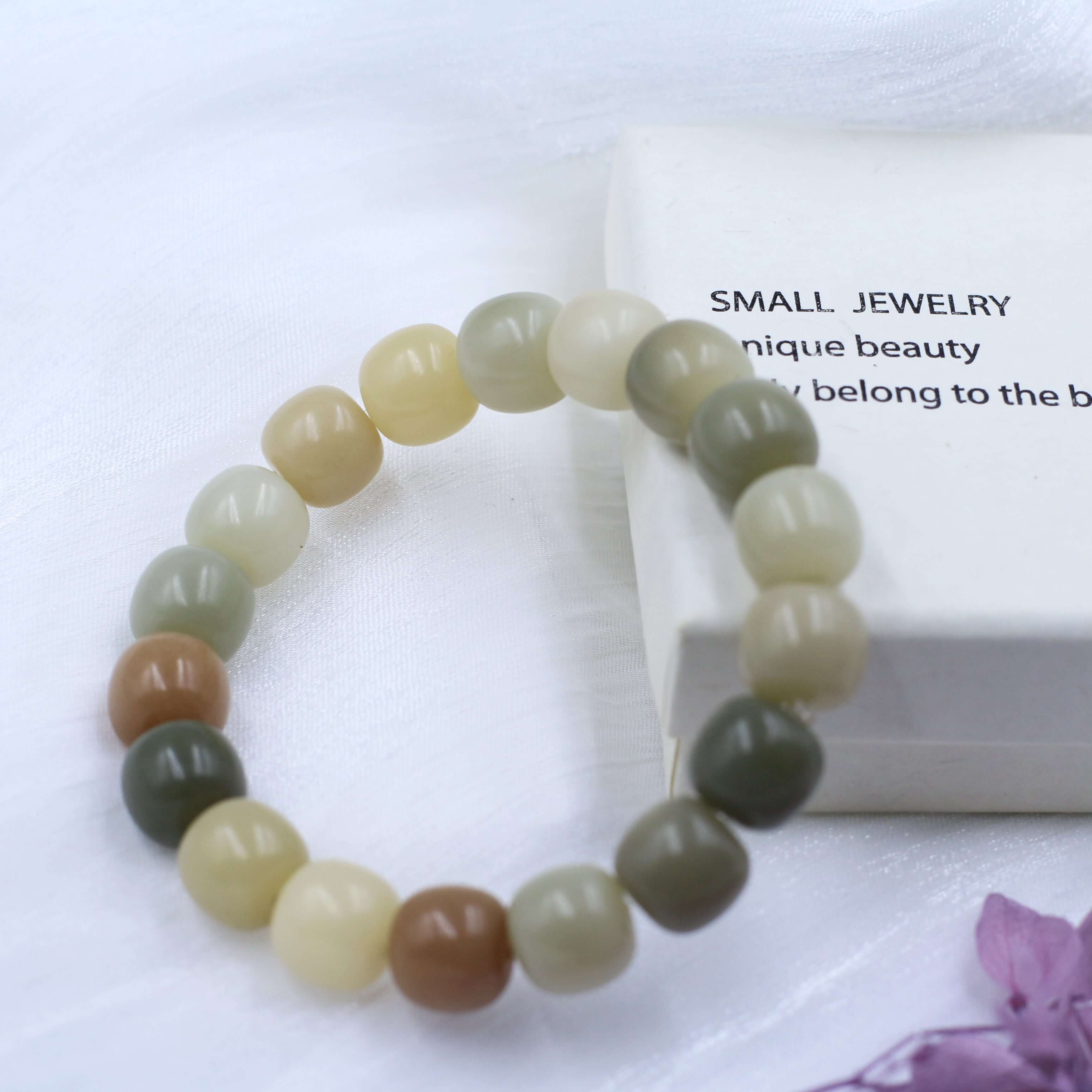 Milky Green Bodhi Bracelet-Wisdom & Peace