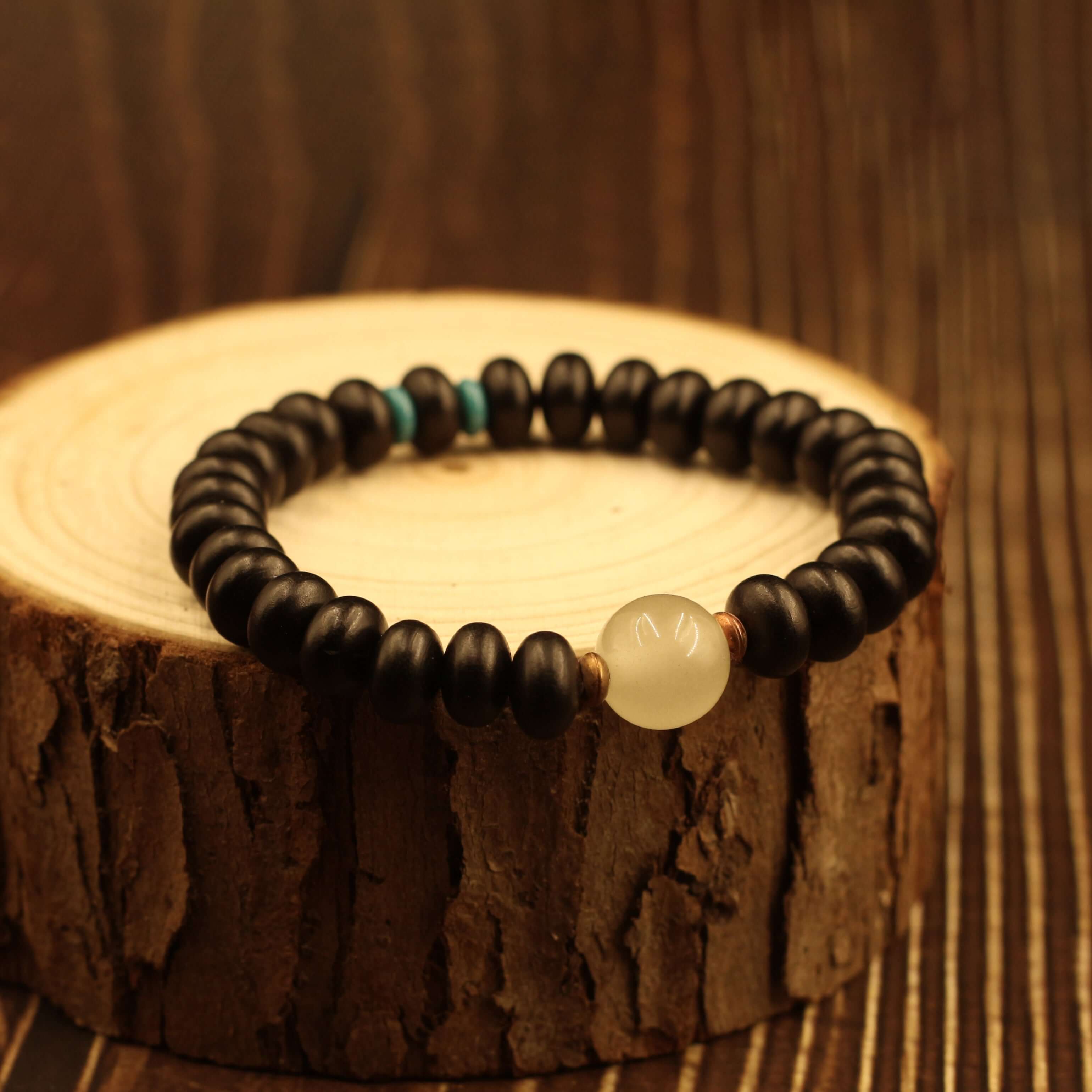 Ebony Night Pearl Bracelet - Attract Wisdom and Wealth in your life with Feng Shui