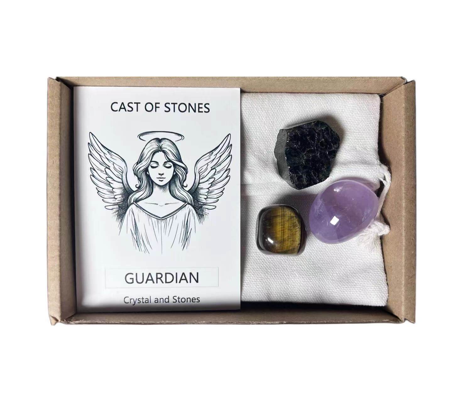 Crystal energy cards and stones from Soul Stir - Healing Journey Series - Energy Improvement in a box set