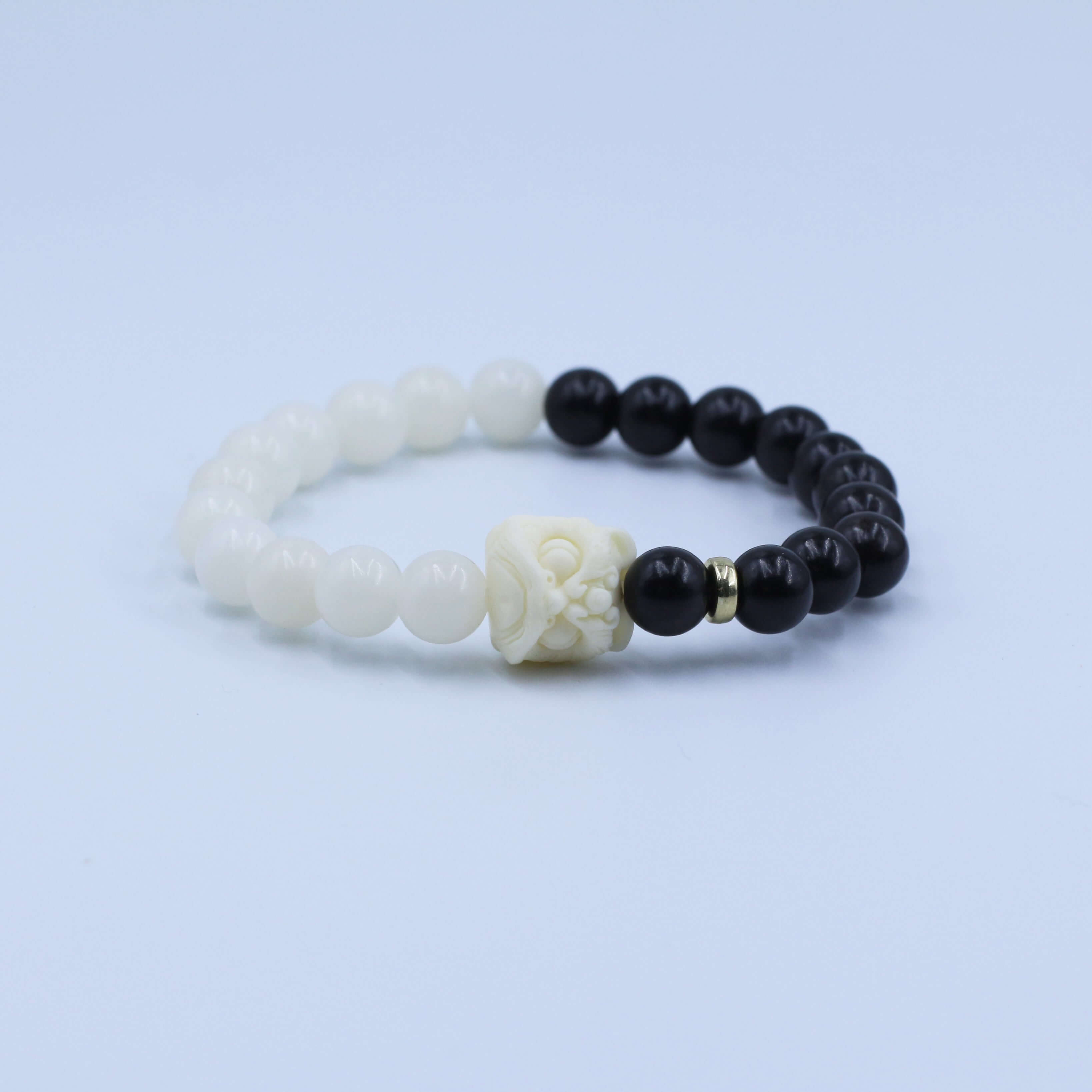 Ebony Bodhi Dancing Lion Bracelet - Attract Balance in your life with Feng Shui 