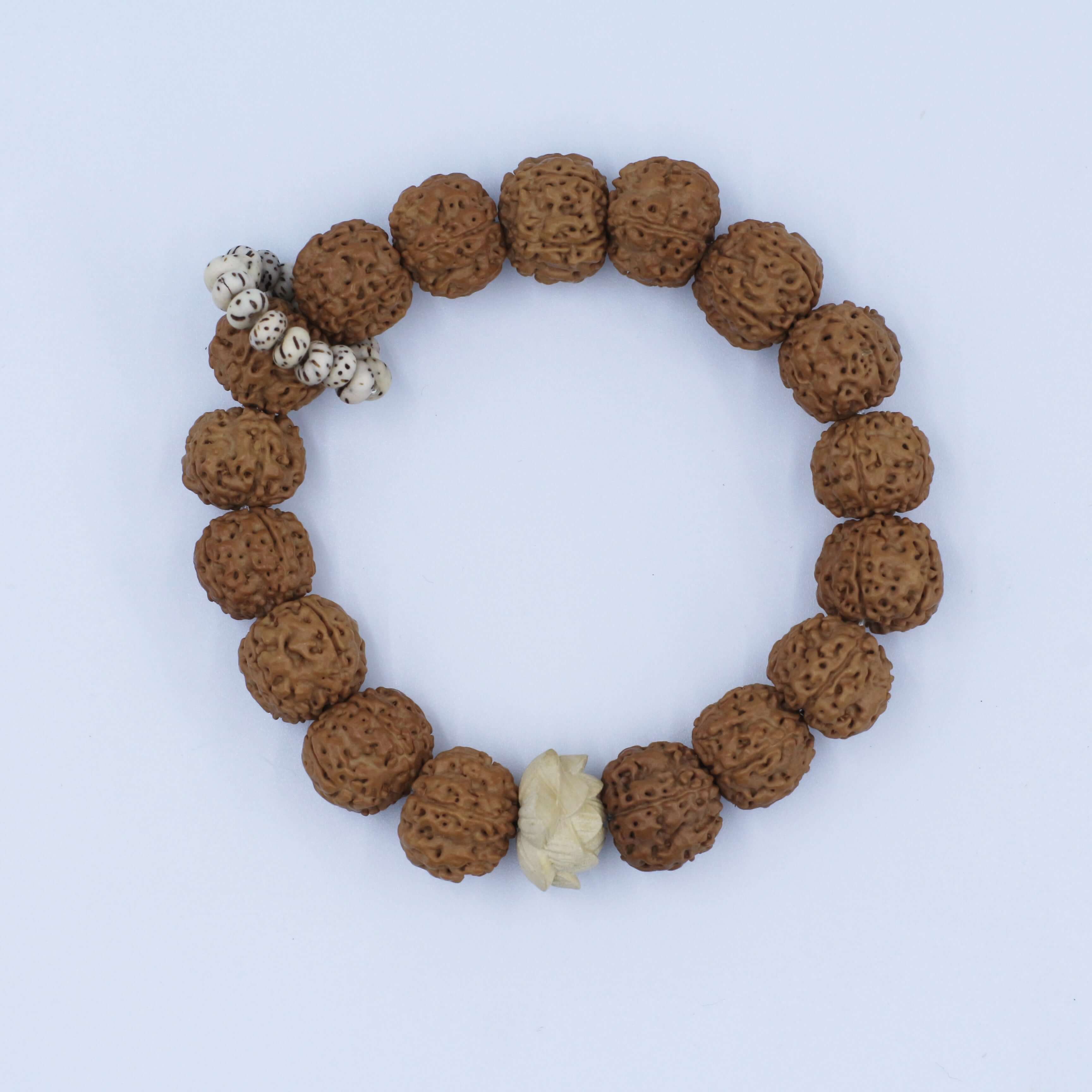 Rudraksha Lotus Running Ring Bracelet - Energy Improvement with Feng Shui