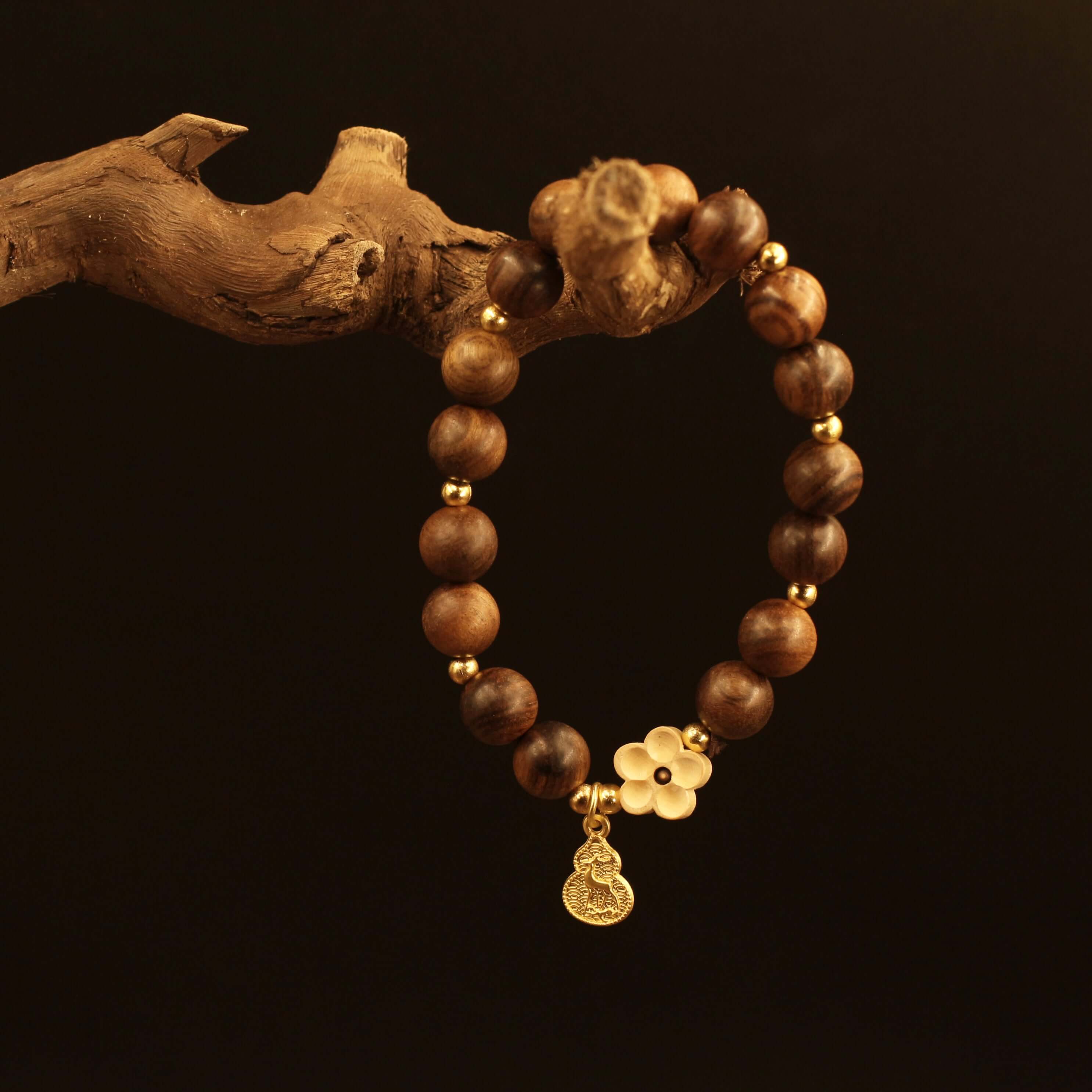 Lotus & Deer Bracelet - For Peace and Harmony in Feng Shui