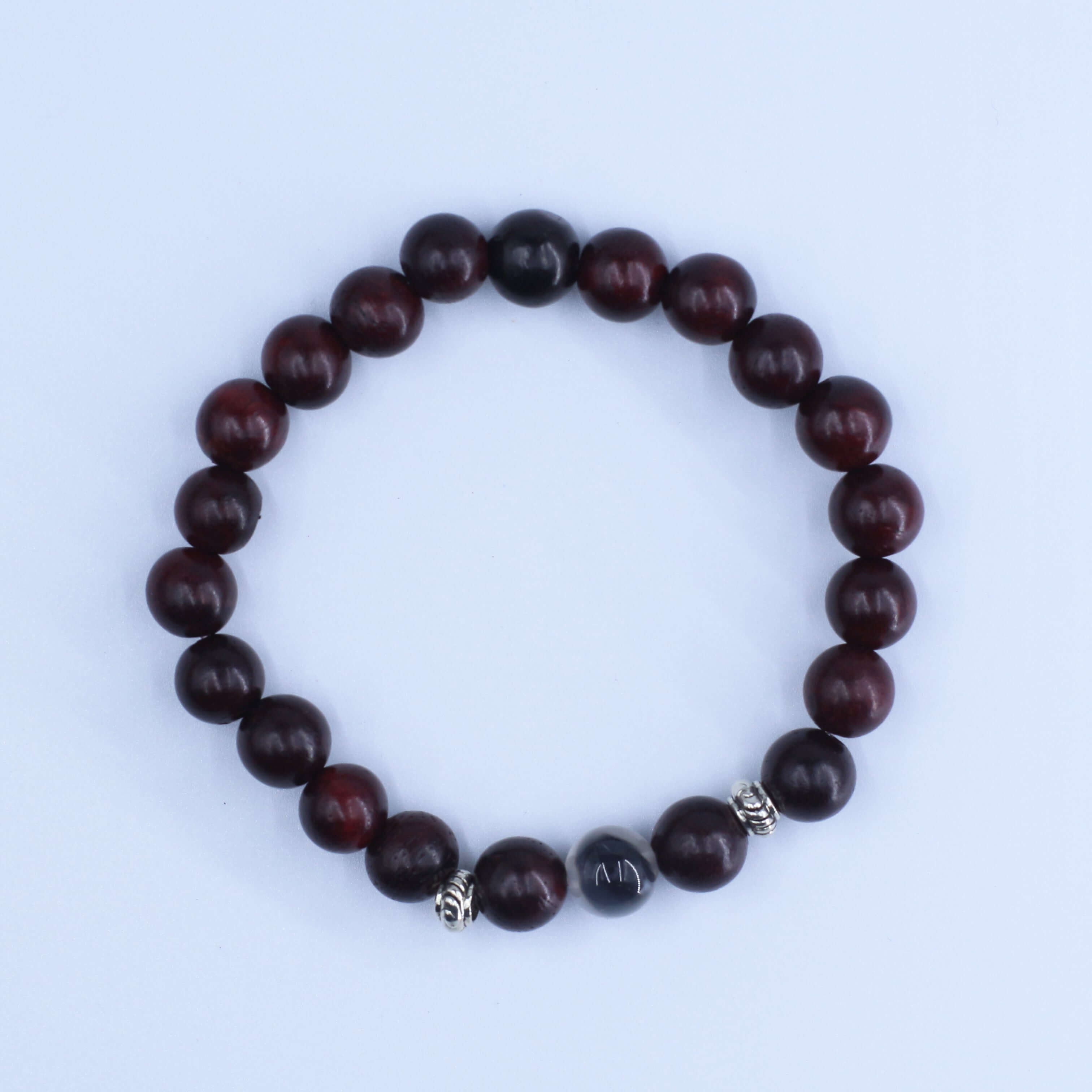 Blood Sandalwood Sugared Agate Bracelet - Looking for Vitality and Harmony in life with Feng Shui