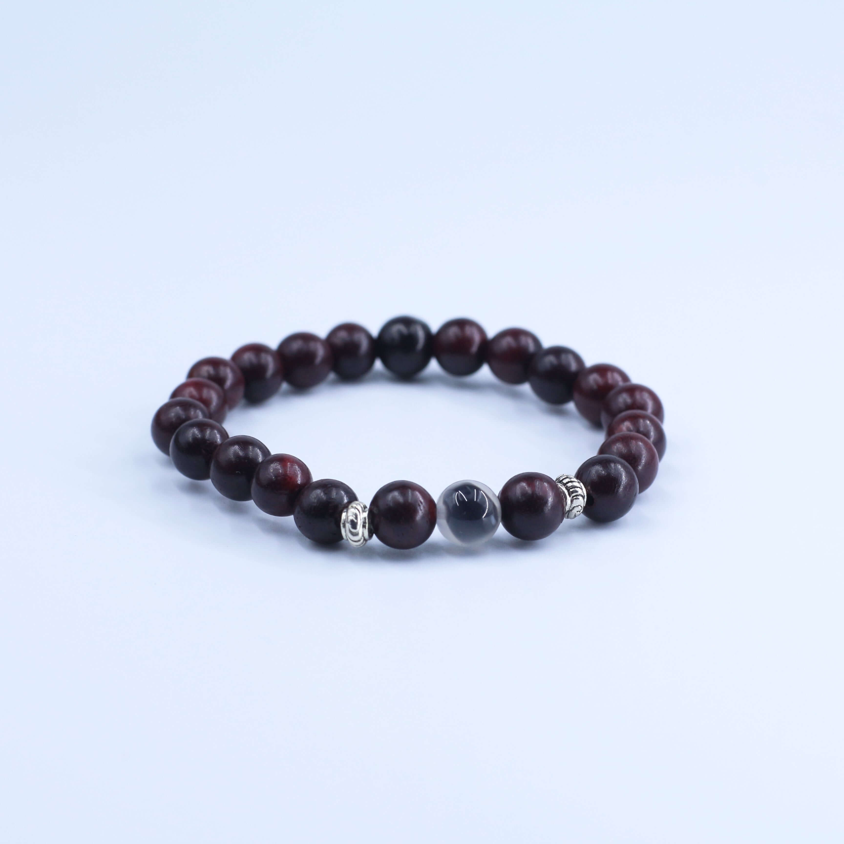 Blood Sandalwood Sugared Agate Bracelet - Looking for Vitality and Harmony in life with Feng Shui