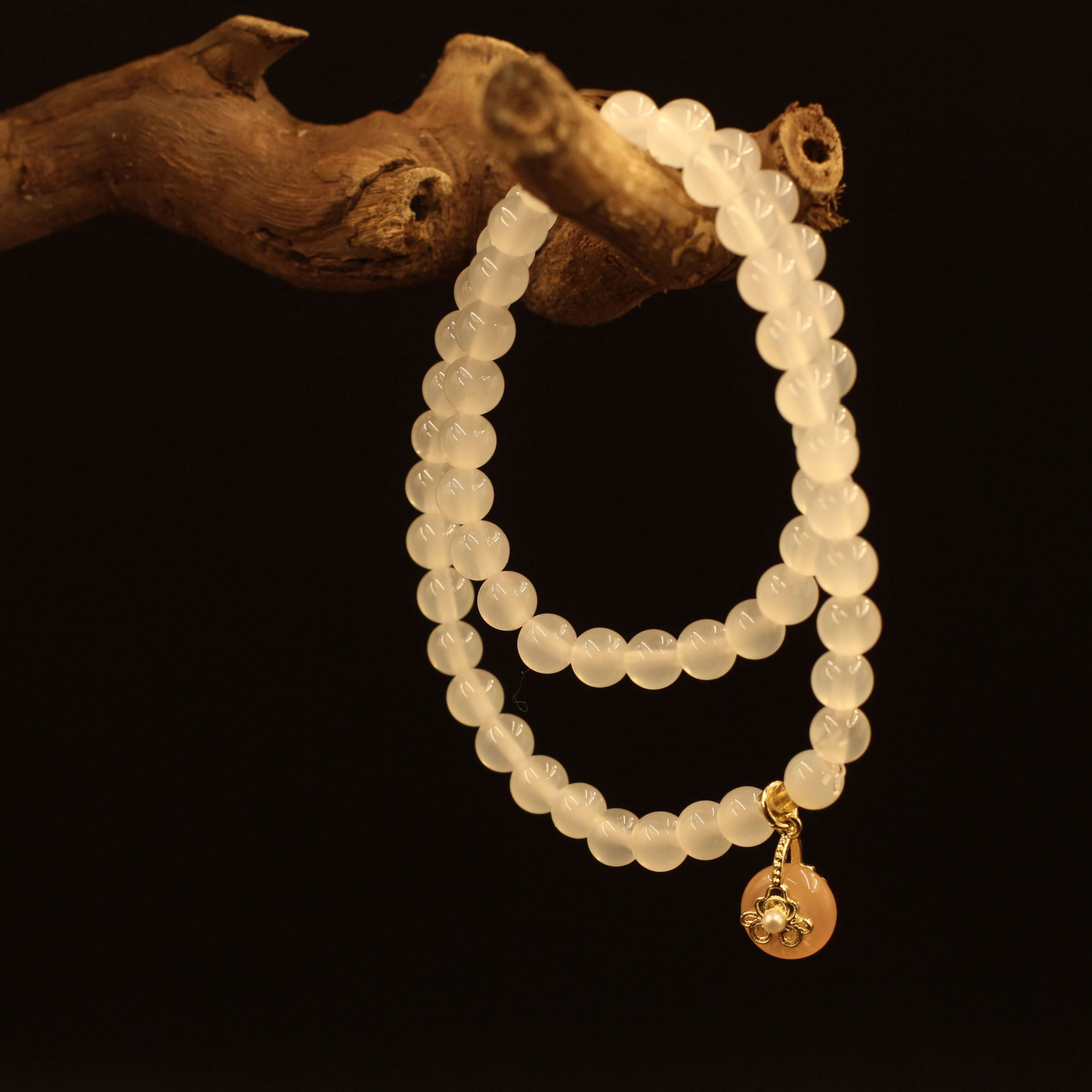 Lucky Bead Double-Circle Bracelet - Symbol of Good Luck and Wealth in Feng Shui