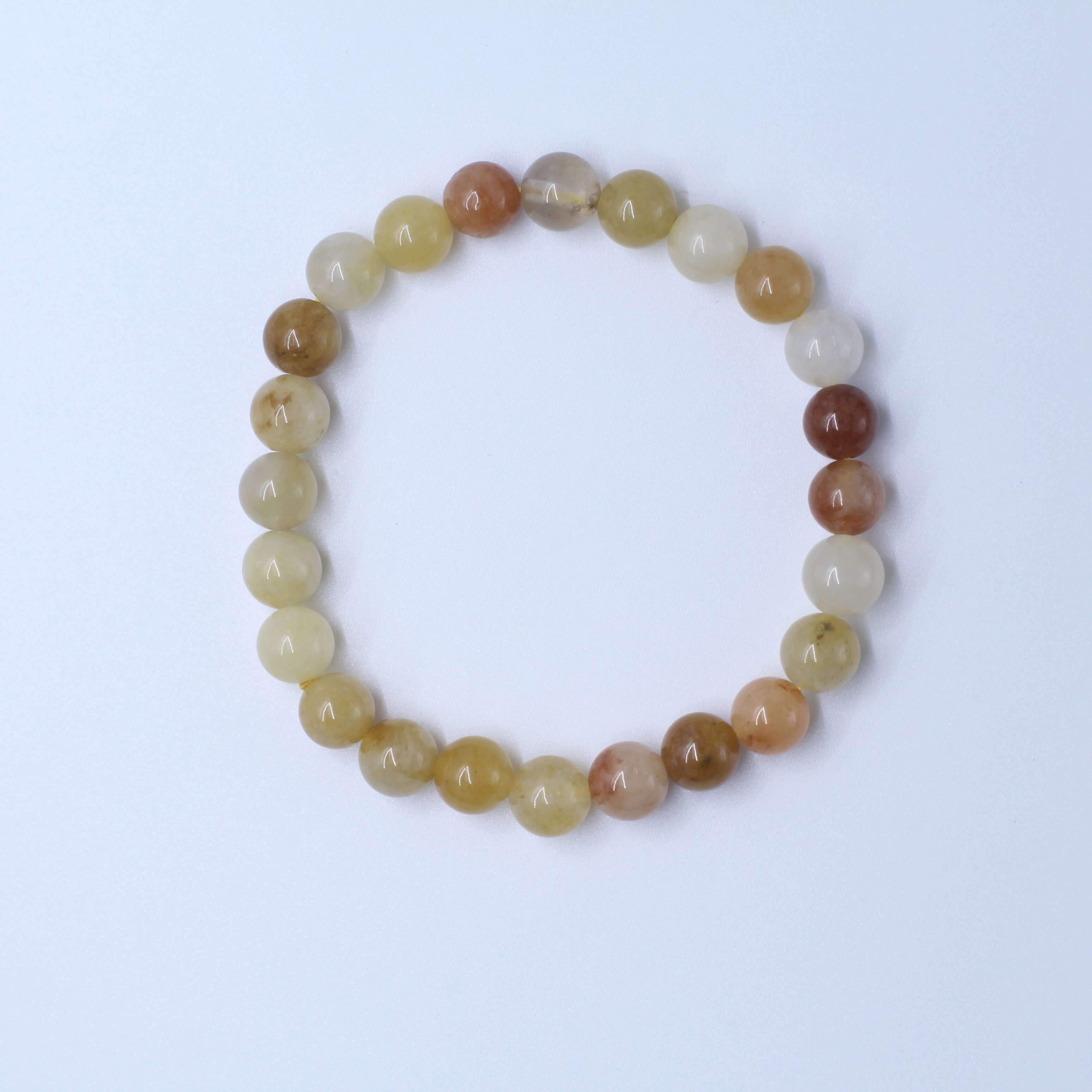 Noble Gold Silk Jade Bracelet - Wealth with unique golden beads for prosperity and success.