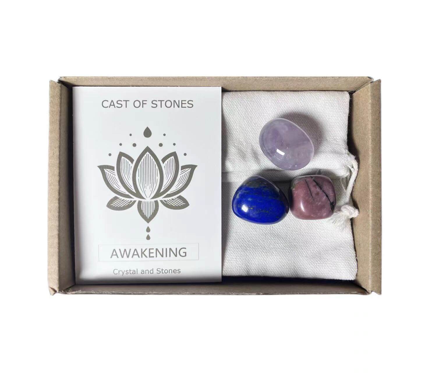 Soul Stir - Healing Journey Series - Energy Improvement crystals and stones set for awakening and mental balance.